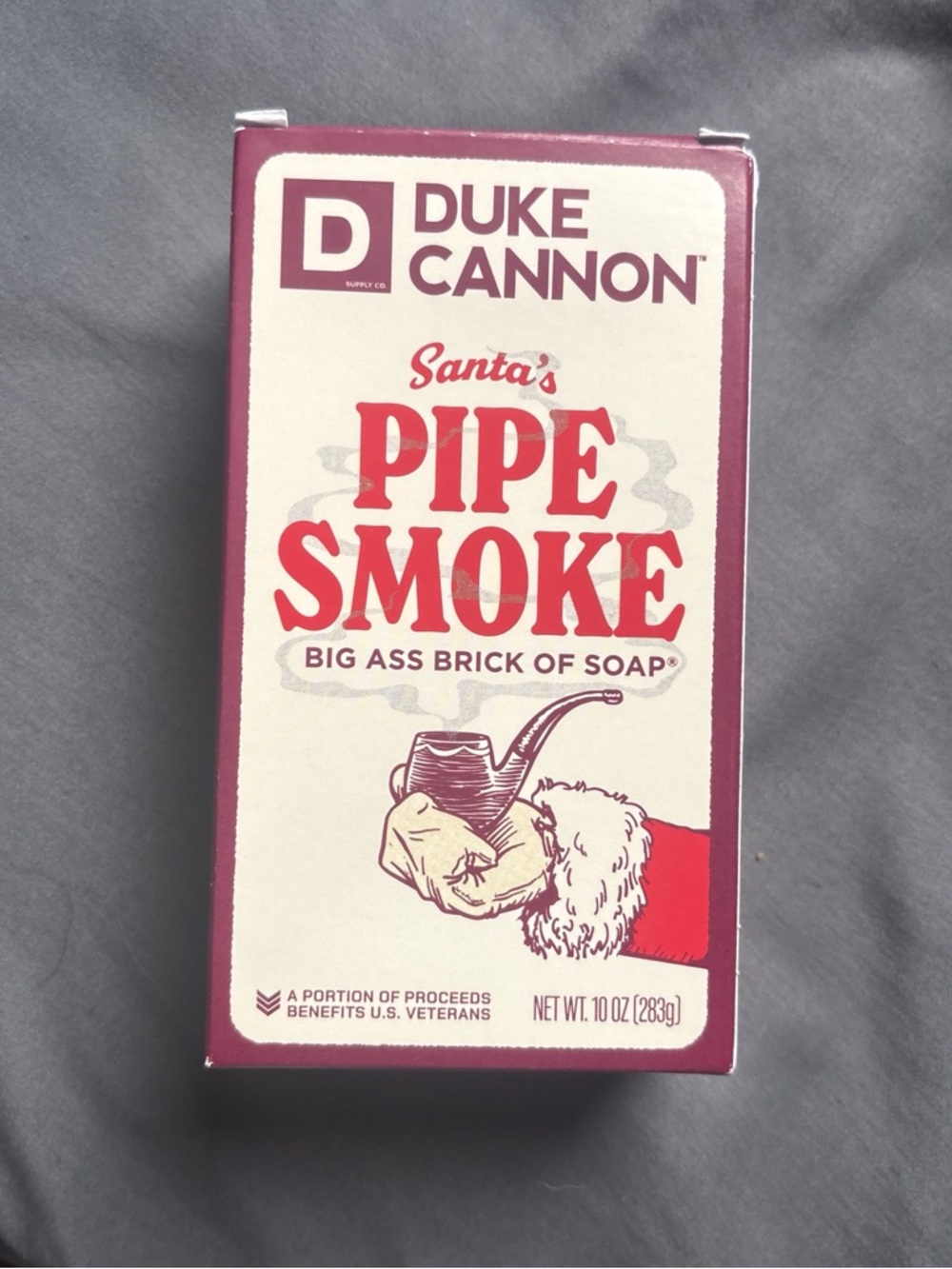Duke Cannon Santa's Pipe Smoke Big Ass Brick of Soap - Red